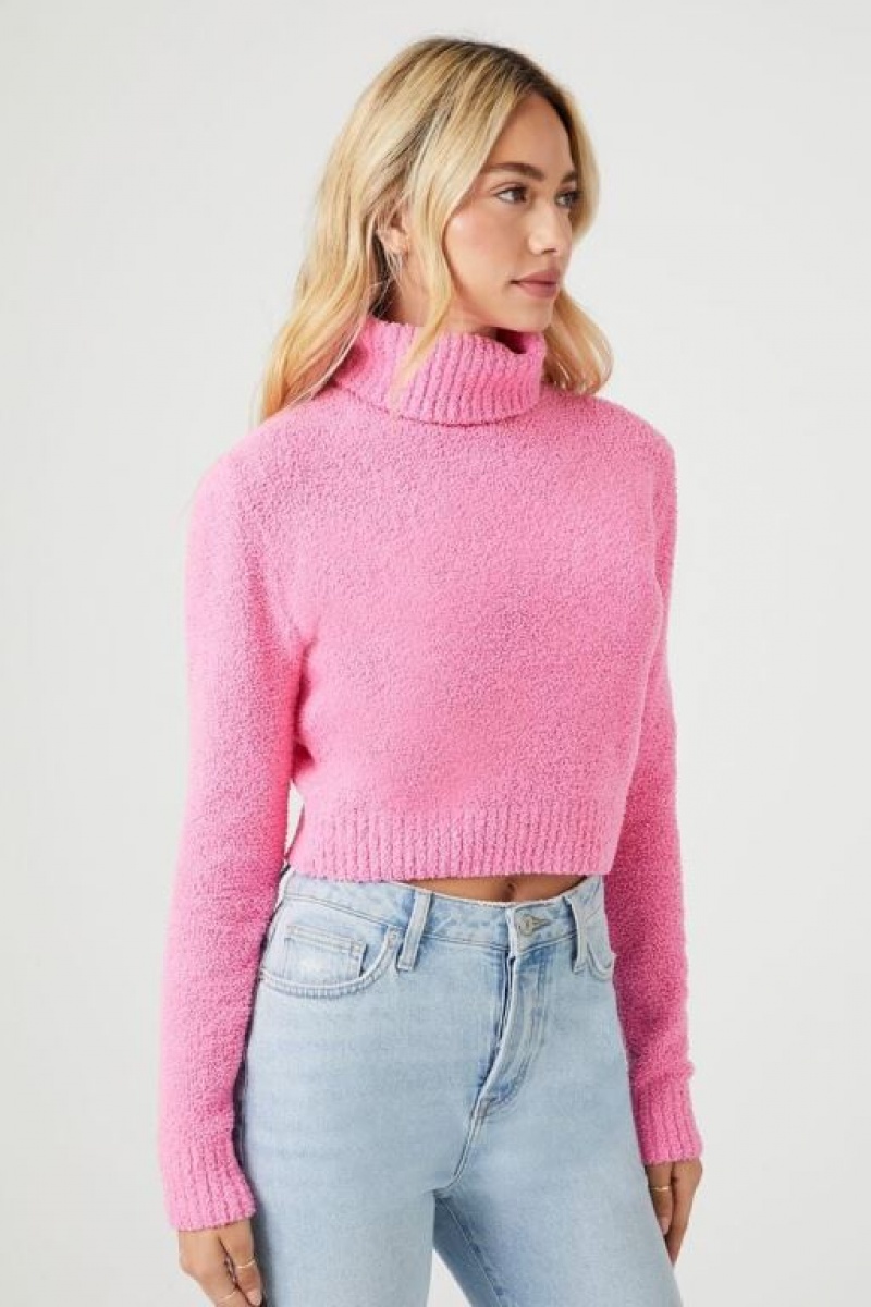 Suéteres Forever 21 Cropped Turtleneck Mujer Rosas | hqQczJvQIA8