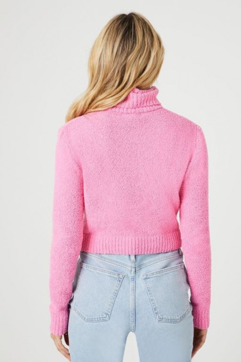 Suéteres Forever 21 Cropped Turtleneck Mujer Rosas | hqQczJvQIA8