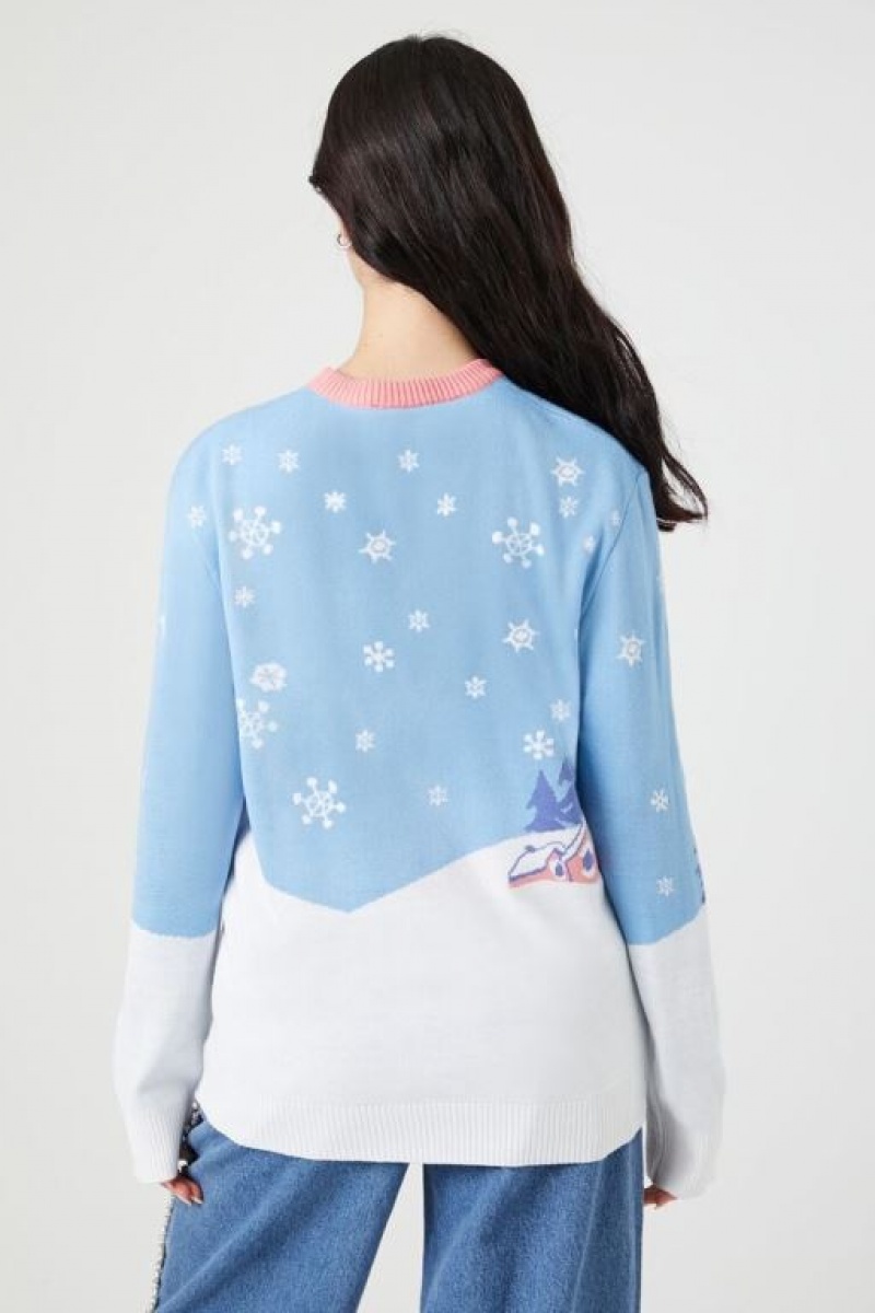 Suéteres Forever 21 Frosty The Snowman Christmas Mujer Azules Multicolor | 8QUO7IOUMWv