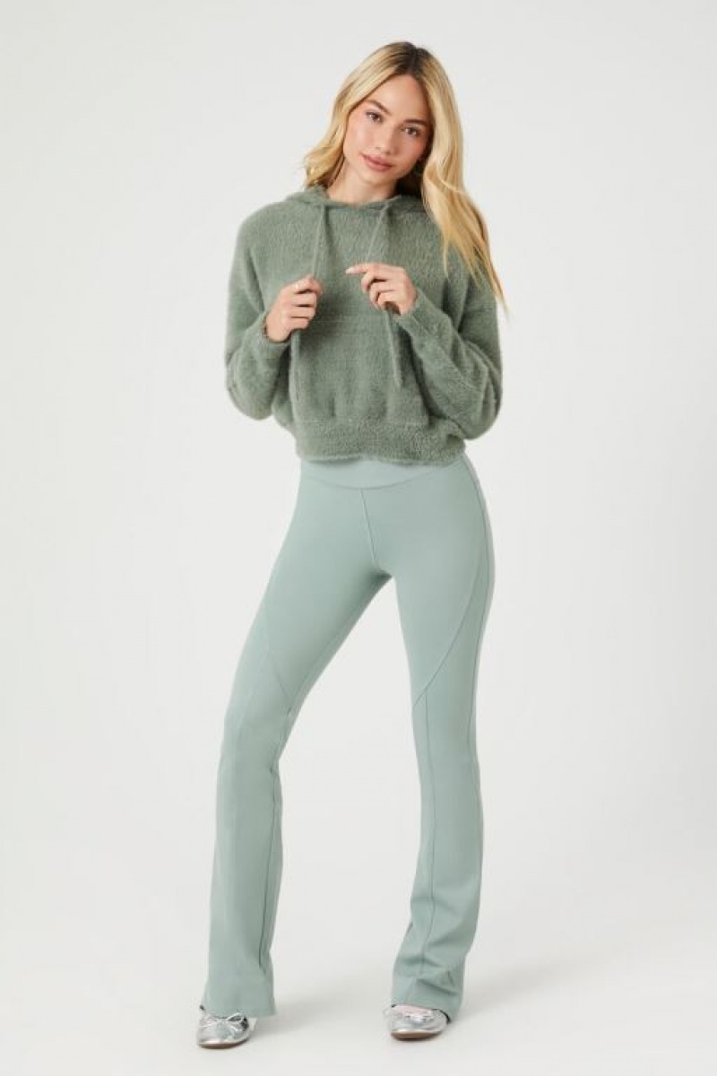 Suéteres Forever 21 Fuzzy Knit Mujer Verde | Z7z9xTCK4rV