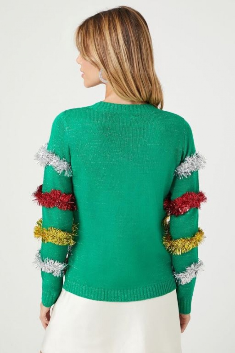 Suéteres Forever 21 Get Lit Christmas Mujer Verde Multicolor | tV2kgfbkyMS