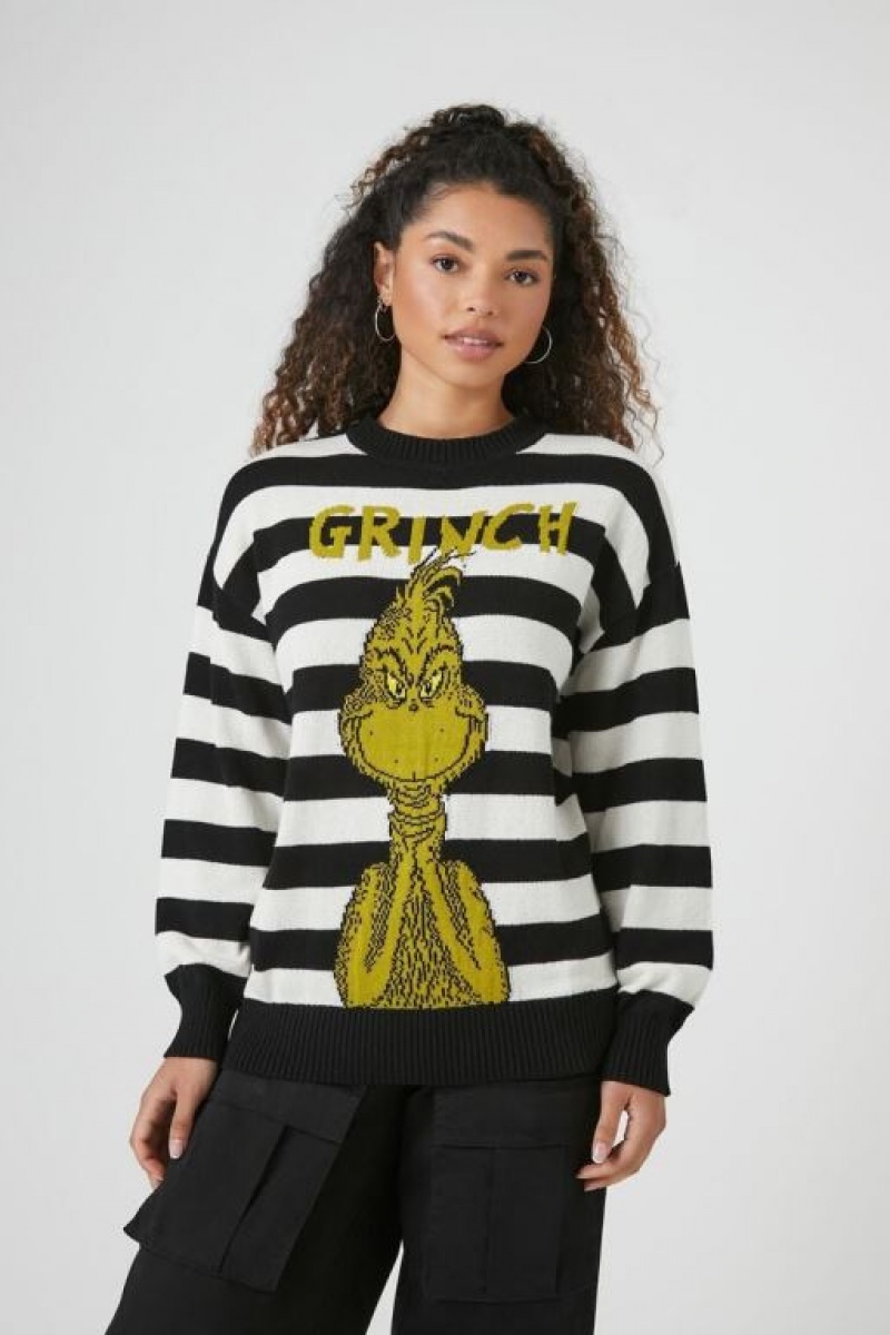 Suéteres Forever 21 Grinch A Rayas Mujer Negras Multicolor | aDqosODKxyl