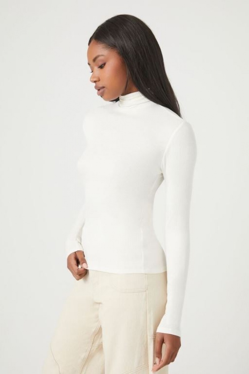 Suéteres Forever 21 Turtleneck Long Sleeve Mujer Amarillo Claro | Q4nHFbwRXYb