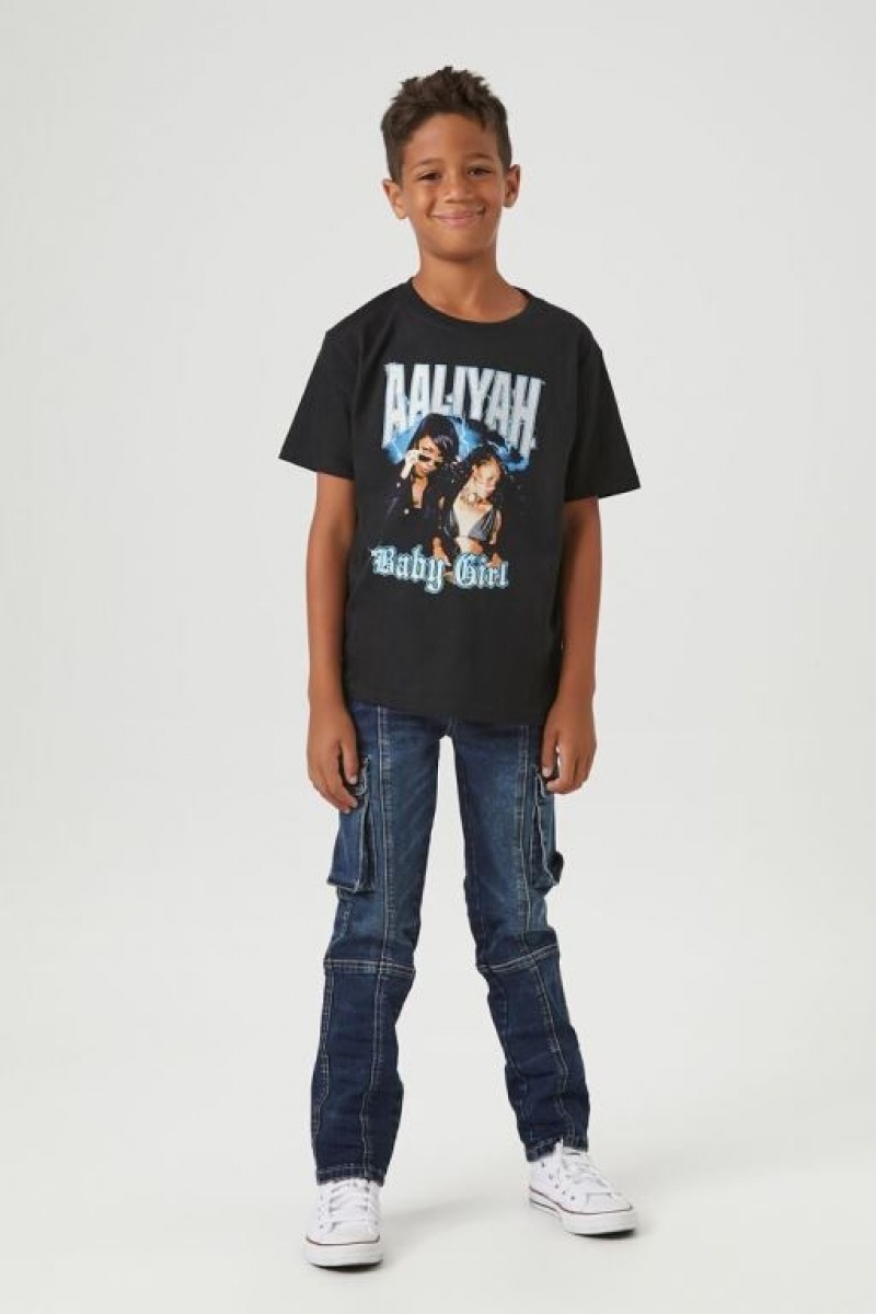 Tops Forever 21 Aaliyah Estampadas Girls Boys Niños Negras Multicolor | xkUHp06ZUUG