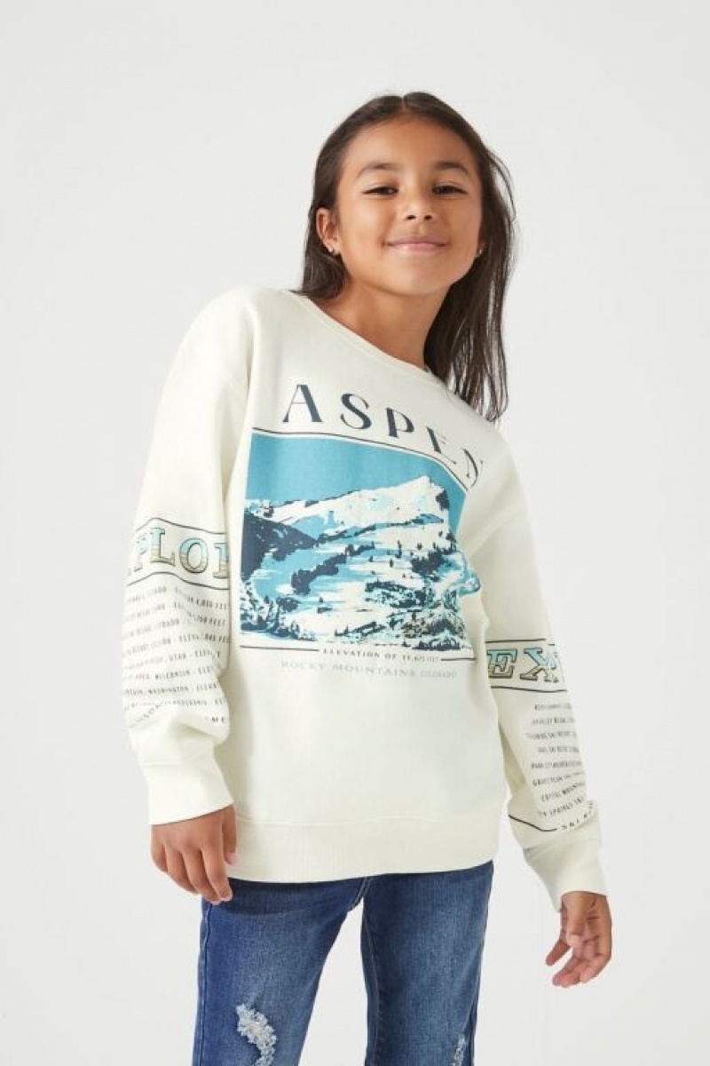 Tops Forever 21 Girls Aspen Estampadas Niños Blancas Multicolor | wjYD6lHChcl