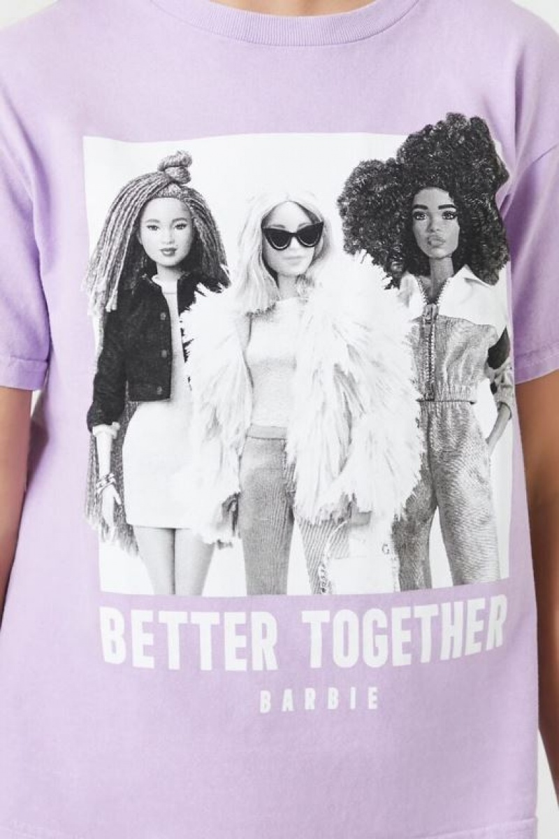 Tops Forever 21 Girls Barbie Better Together Niños Moradas Multicolor | 4mWUiEVRpXn