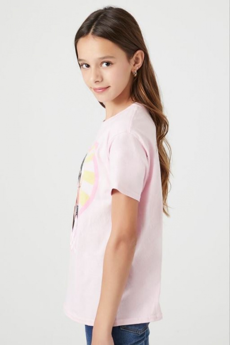 Tops Forever 21 Girls Barbie Estampadas Niños Rosas Claro Multicolor | 9Uz33EaB7fA