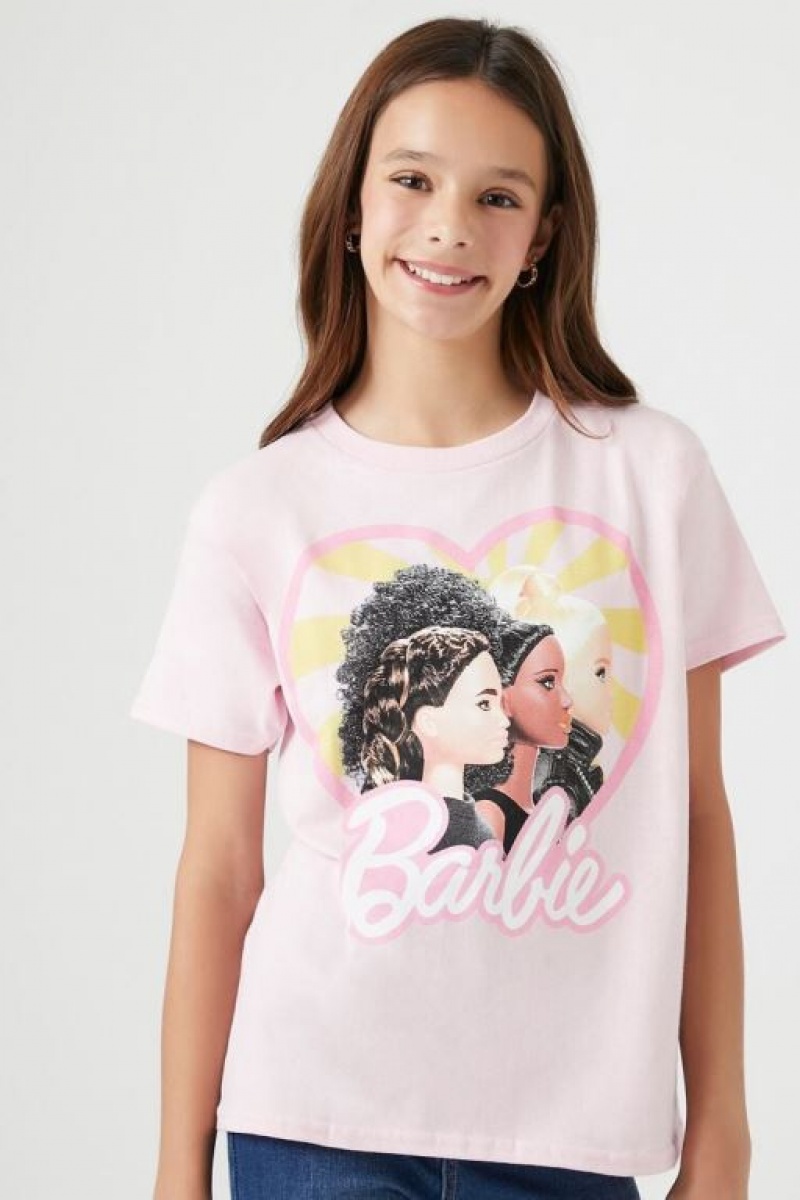 Tops Forever 21 Girls Barbie Estampadas Niños Rosas Claro Multicolor | 9Uz33EaB7fA