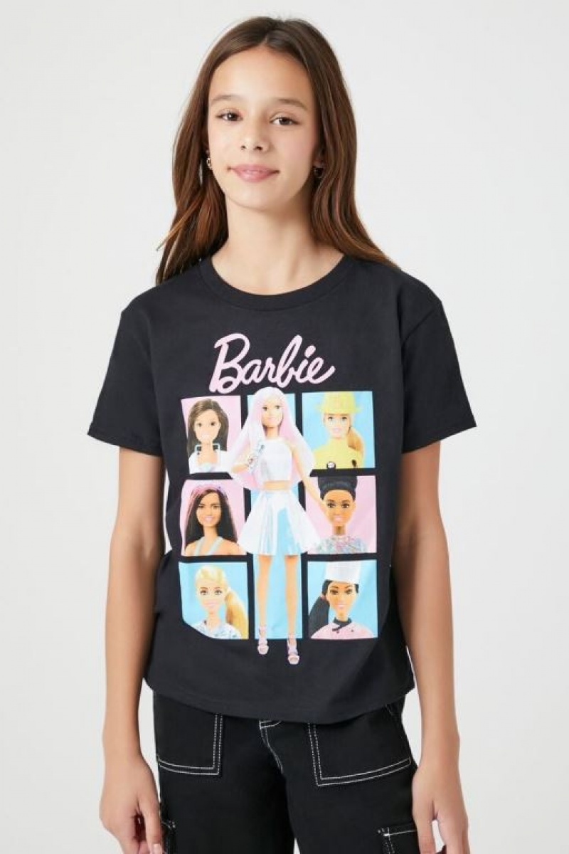 Tops Forever 21 Girls Barbie Estampadas Niños Negras Multicolor | MYEILCk1Tvn