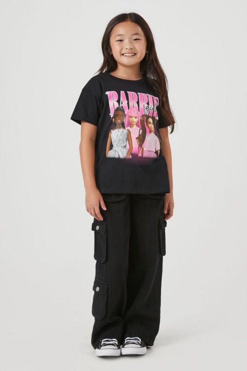 Tops Forever 21 Girls Barbie Girl Estampadas Niños Negras Multicolor | tWuvDF4IIGA