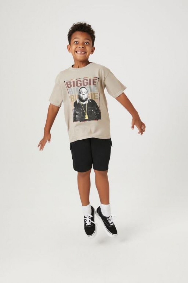 Tops Forever 21 Girls Boys Biggie Smalls Estampadas Niños Marrones Multicolor | JEIgB6GMQQg