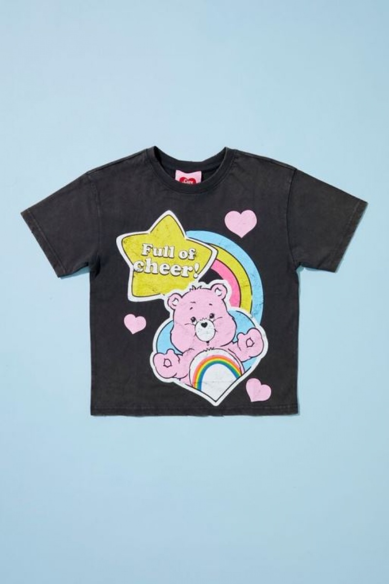 Tops Forever 21 Girls Cheer Bear Estampadas Niños Gris Multicolor | JOxOgXfcwCs