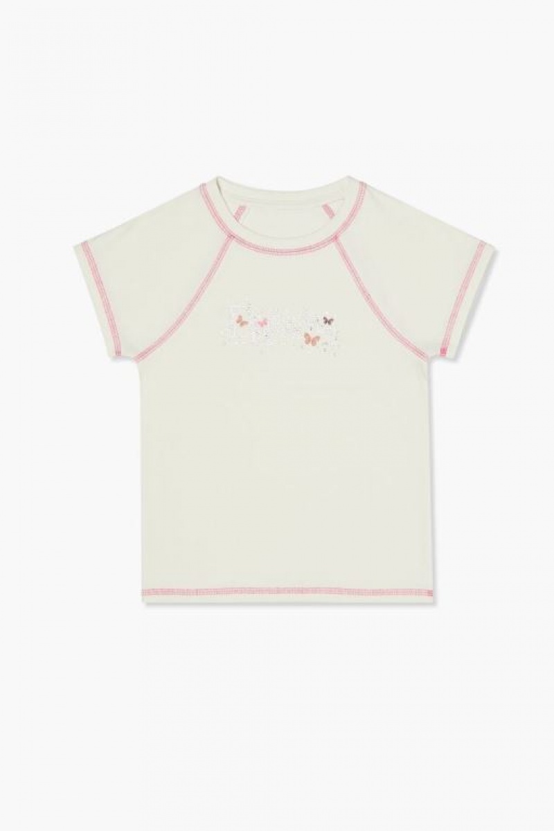 Tops Forever 21 Girls Dreams Estampadas Niños Creme Multicolor | Fbpi3SYErUr