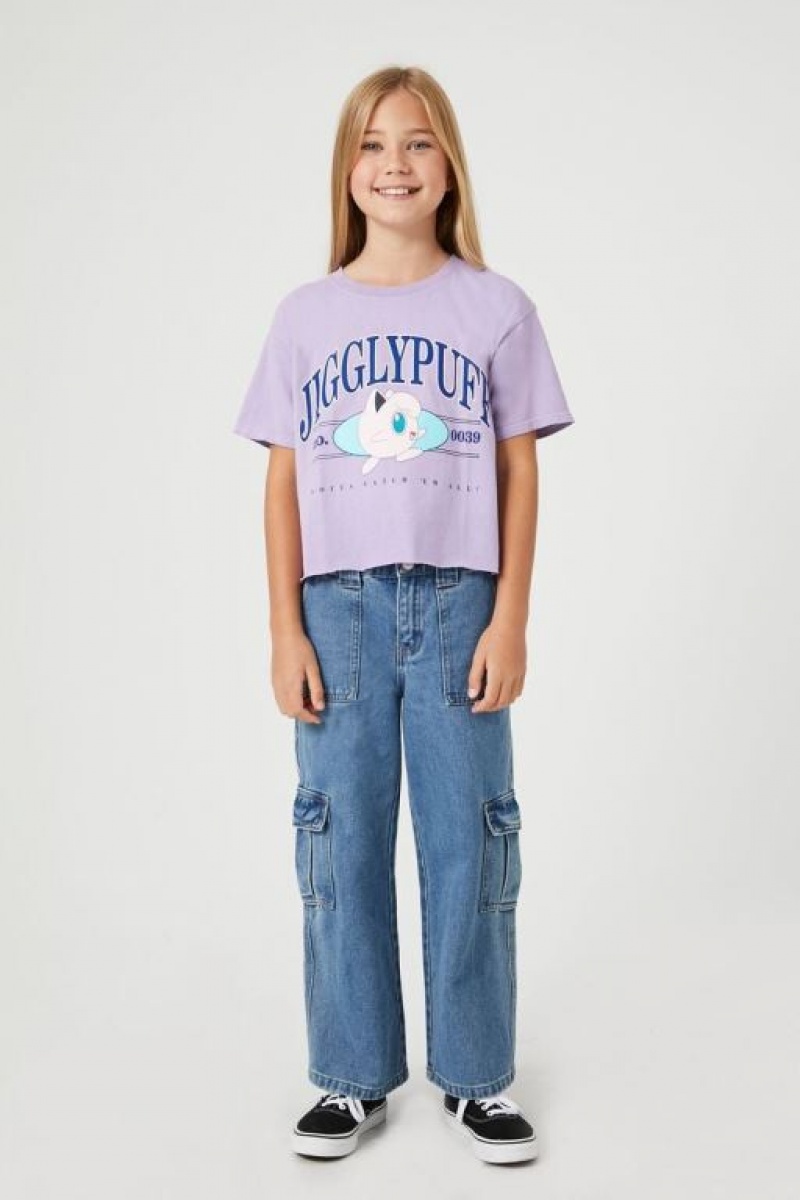 Tops Forever 21 Girls Jigglypuff Estampadas Niños Moradas Multicolor | Tyx0qA1Vwd4