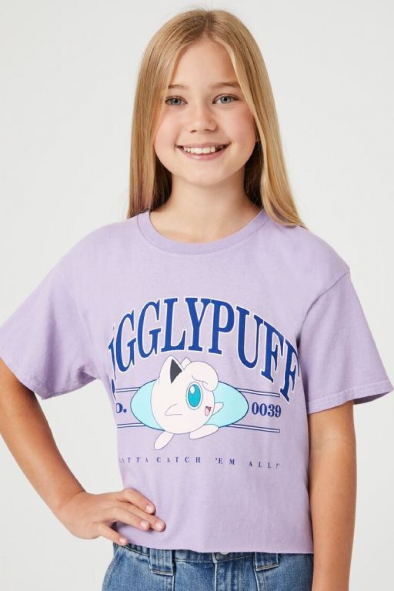 Tops Forever 21 Girls Jigglypuff Estampadas Niños Moradas Multicolor | Tyx0qA1Vwd4