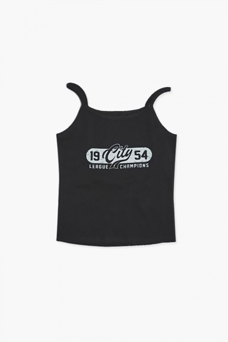 Tops Forever 21 Girls League Champions Cami Niños Negras Blancas | V4EKflh2JoL