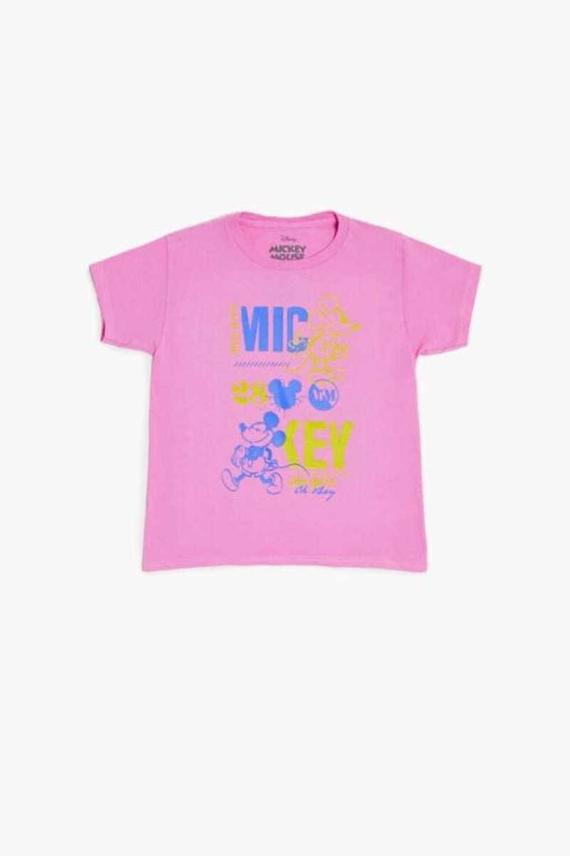 Tops Forever 21 Girls Mickey Estampadas Niños Rosas Multicolor | fY2ijNlAu67