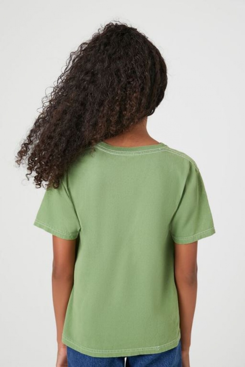 Tops Forever 21 Girls Nirvana Estampadas Niños Verde Multicolor | wkqPq3I1zhn