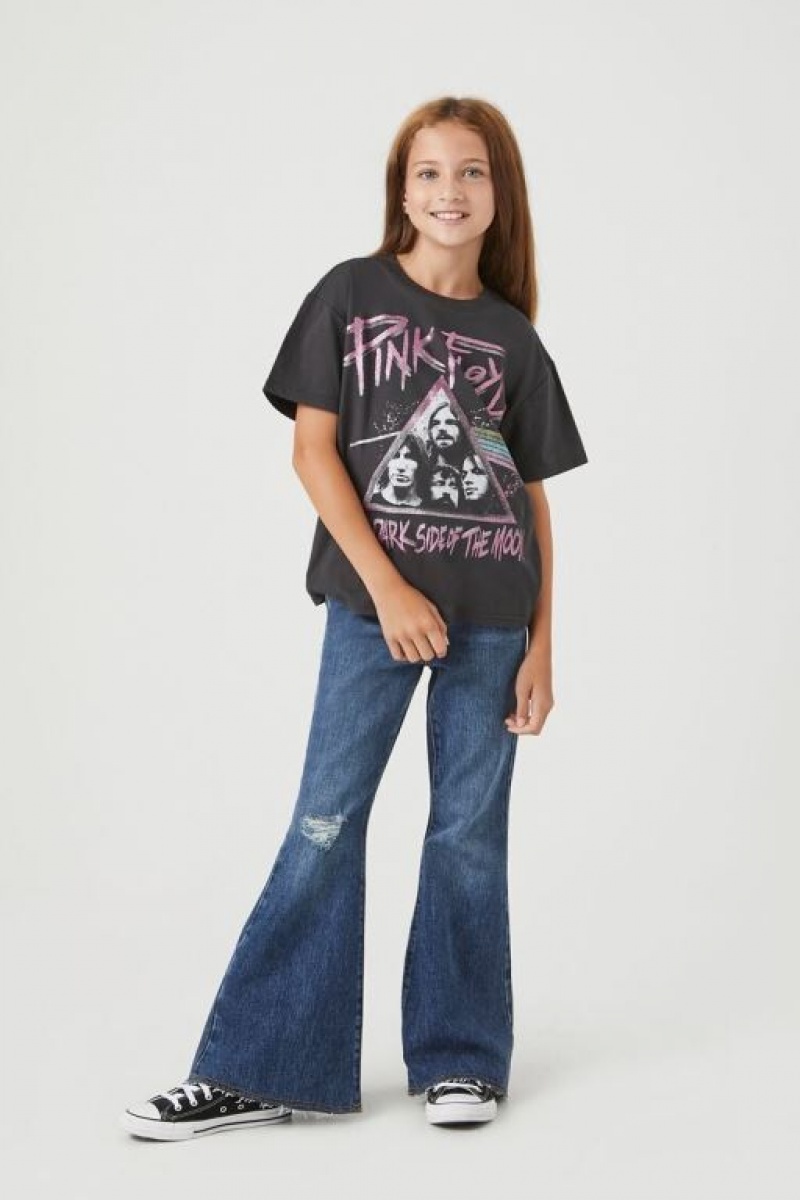 Tops Forever 21 Girls Pink Floyd Estampadas Niños Gris Multicolor | YOr0rldUHFj