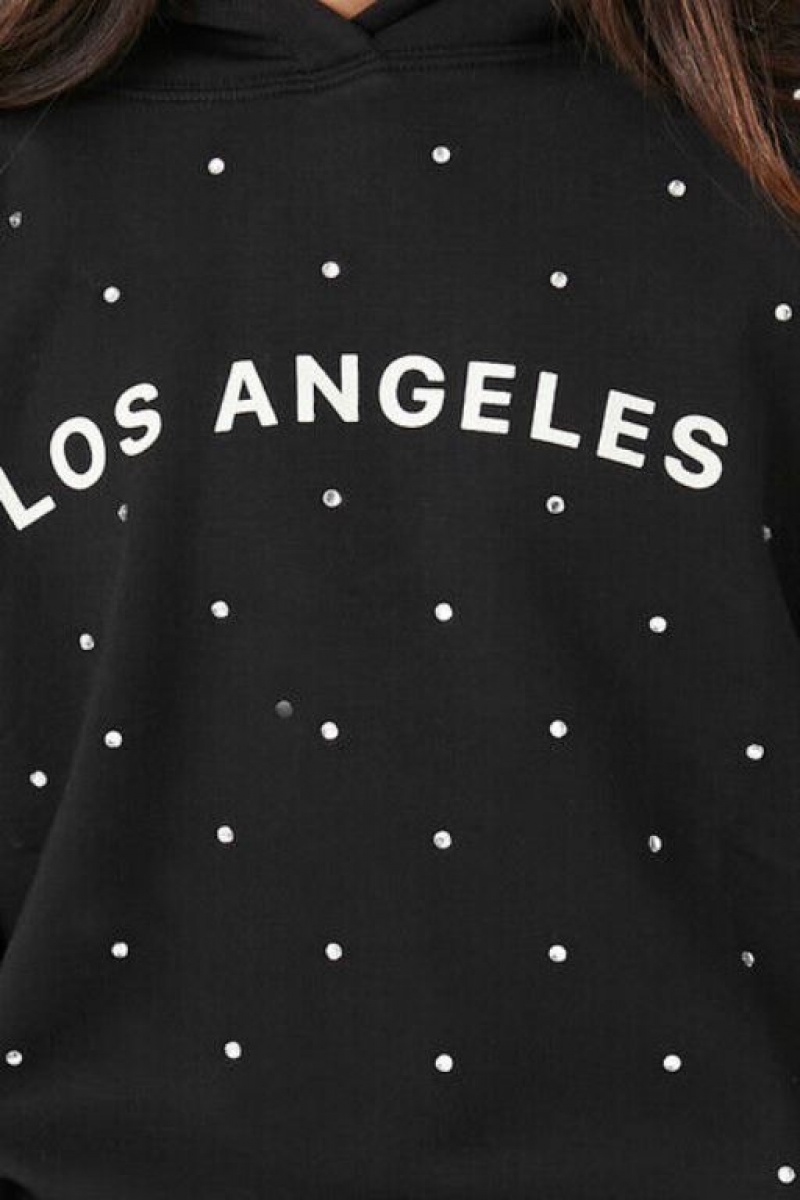 Tops Forever 21 Girls Rhinestone Los Angeles Niños Negras Multicolor | i7qoXV0lKV7