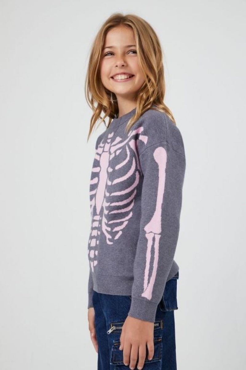 Tops Forever 21 Girls Skeleton Estampadas Niños Multicolor | Gs8lJvg3LS7