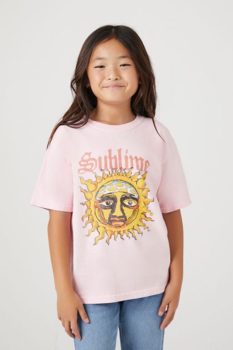 Tops Forever 21 Girls Sublime Estampadas Niños Rosas Multicolor | k8ueSN83aNF