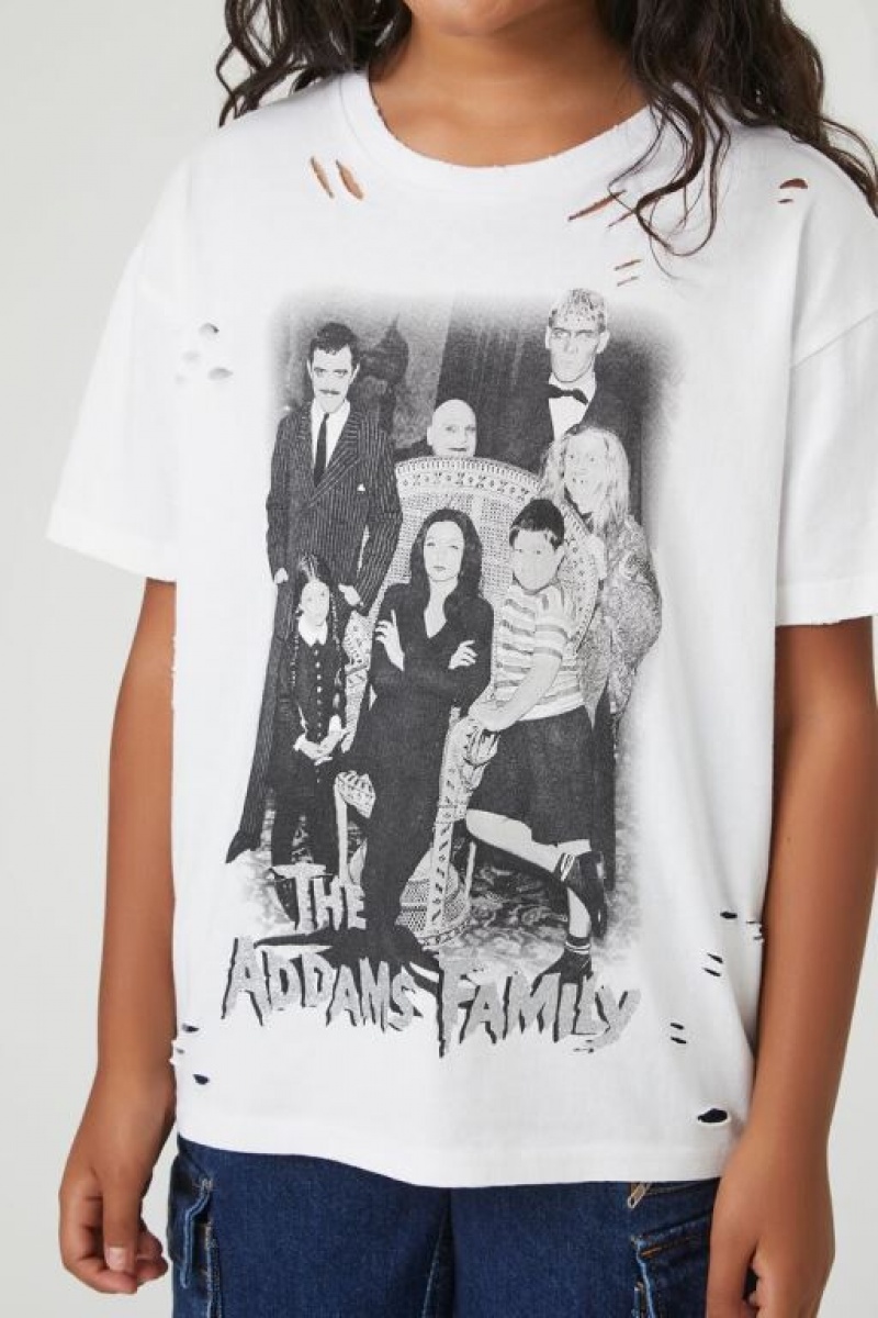 Tops Forever 21 Girls The Addams Family Niños Blancas Multicolor | mCtLbLHsBP0