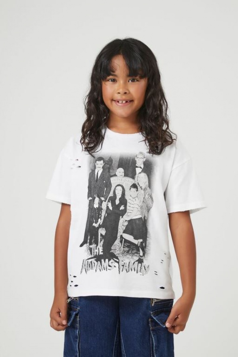 Tops Forever 21 Girls The Addams Family Niños Blancas Multicolor | mCtLbLHsBP0