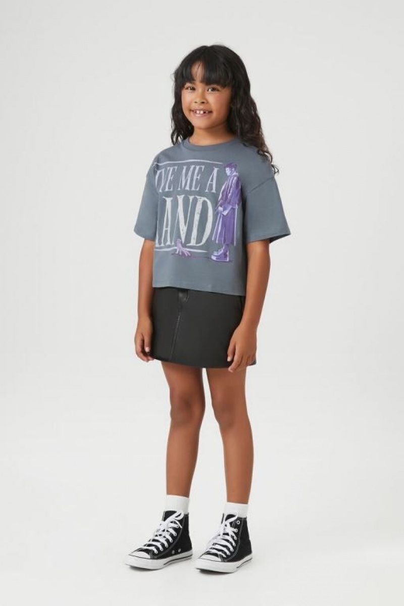 Tops Forever 21 Girls Wednesday Estampadas Niños Gris Multicolor | YmjS7W37sk4