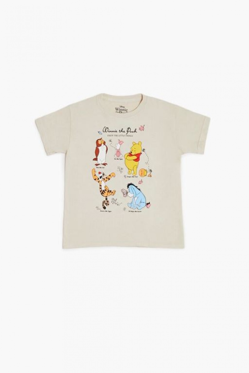 Tops Forever 21 Girls Winnie The Pooh Niños Gris Marrones Multicolor | DMXhFqJHKLE