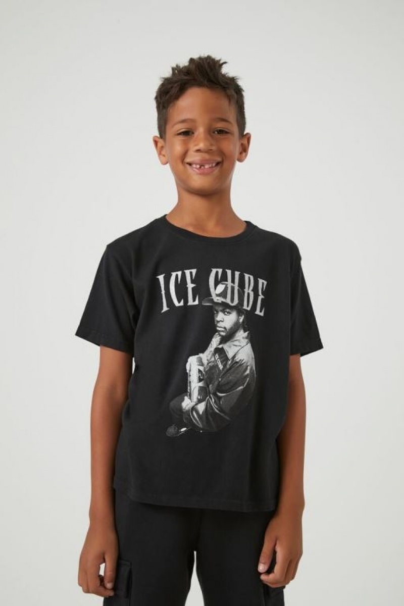 Tops Forever 21 Ice Cube Estampadas Girls Boys Niños Negras Multicolor | IaEIoYBQGxp