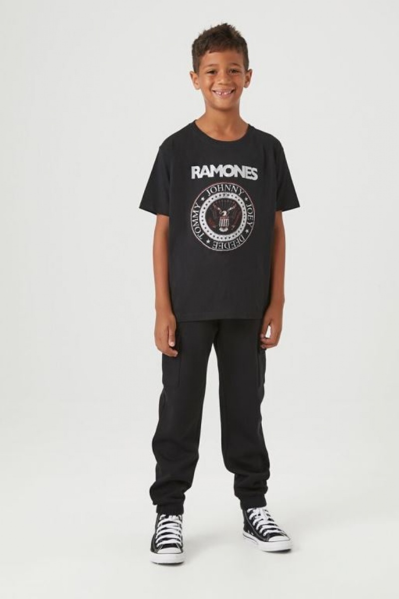 Tops Forever 21 Ramones Estampadas Girls Boys Niños Negras Multicolor | X8Dx8fOf4n4