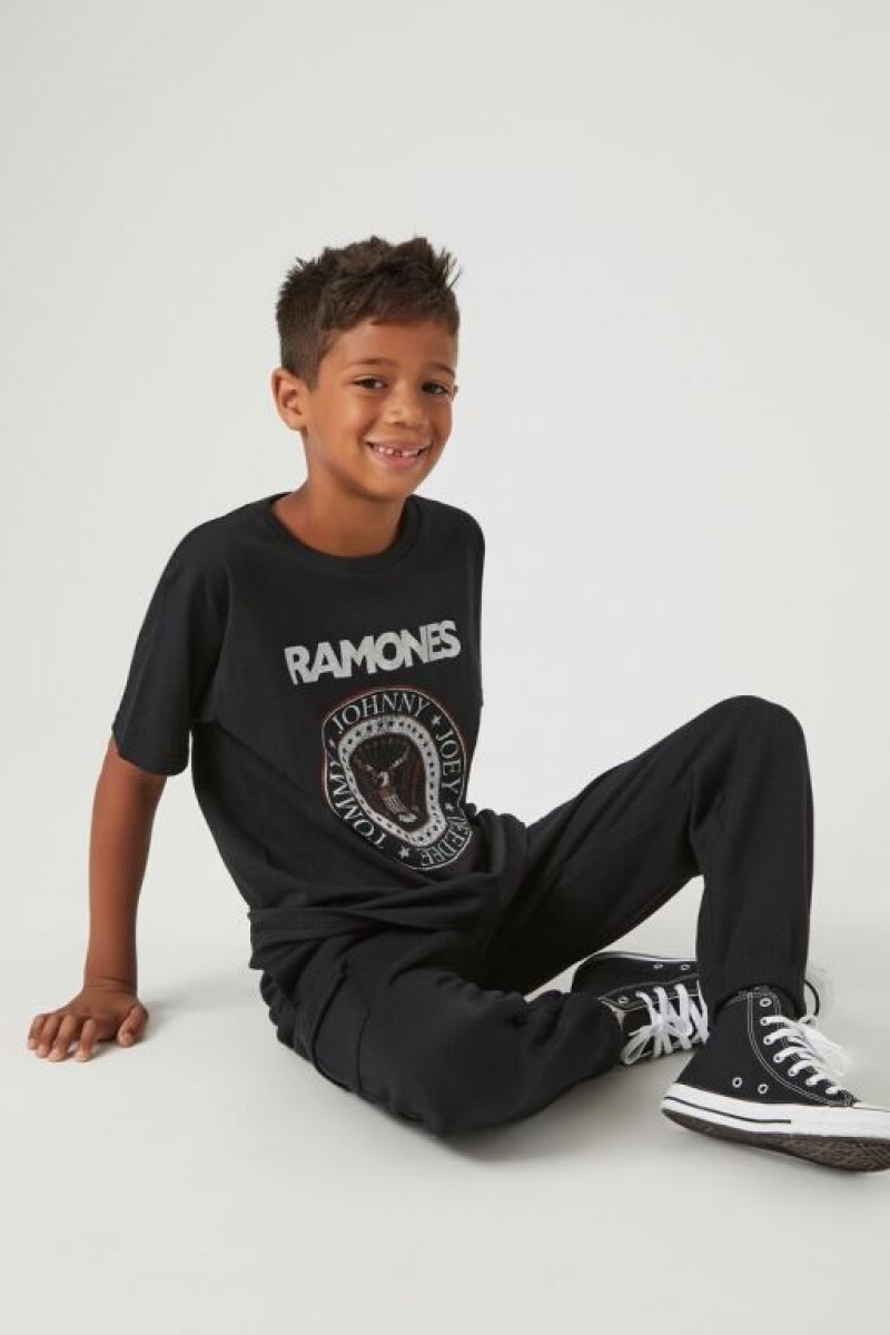 Tops Forever 21 Ramones Estampadas Girls Boys Niños Negras Multicolor | X8Dx8fOf4n4