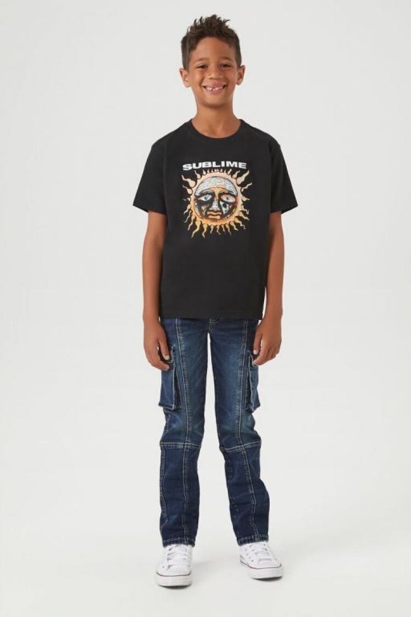 Tops Forever 21 Sublime Estampadas Girls Boys Niños Negras Multicolor | 231JjBsAcEY