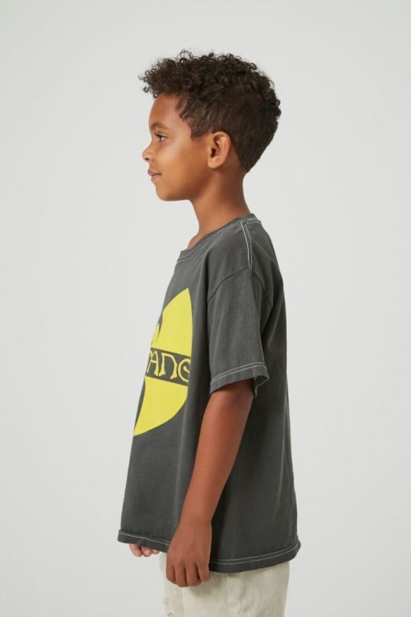 Tops Forever 21 Wu Tang Estampadas Girls Boys Niños Gris Multicolor | CaapXI8syib