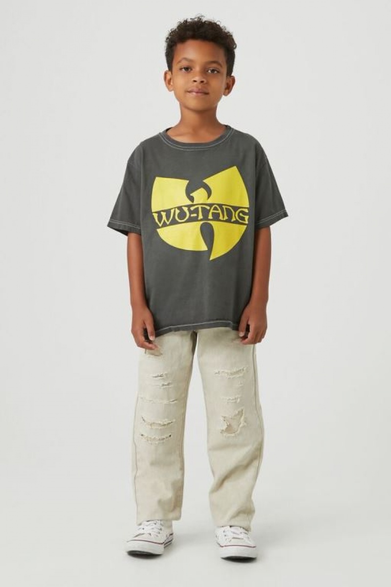 Tops Forever 21 Wu Tang Estampadas Girls Boys Niños Gris Multicolor | CaapXI8syib