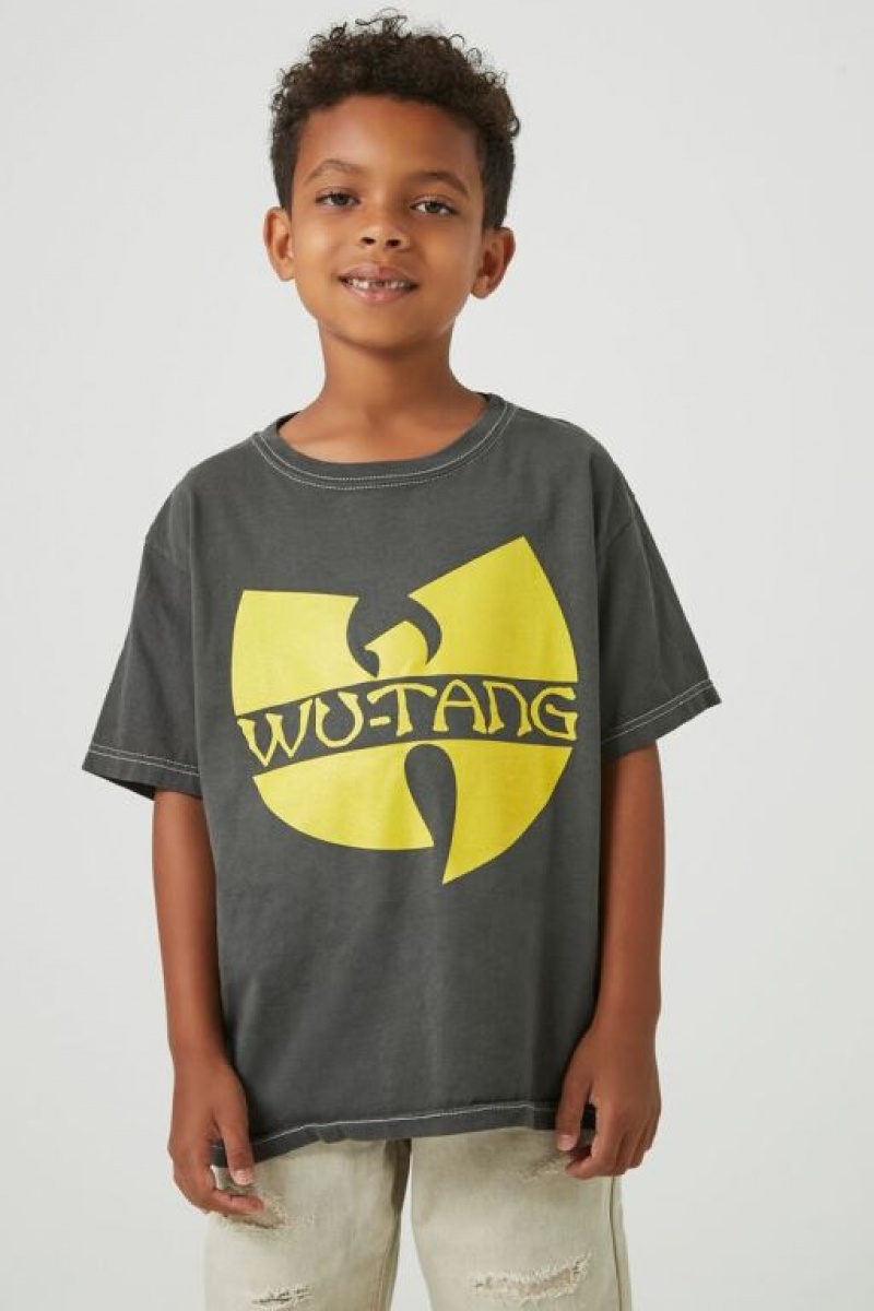 Tops Forever 21 Wu Tang Estampadas Girls Boys Niños Gris Multicolor | CaapXI8syib