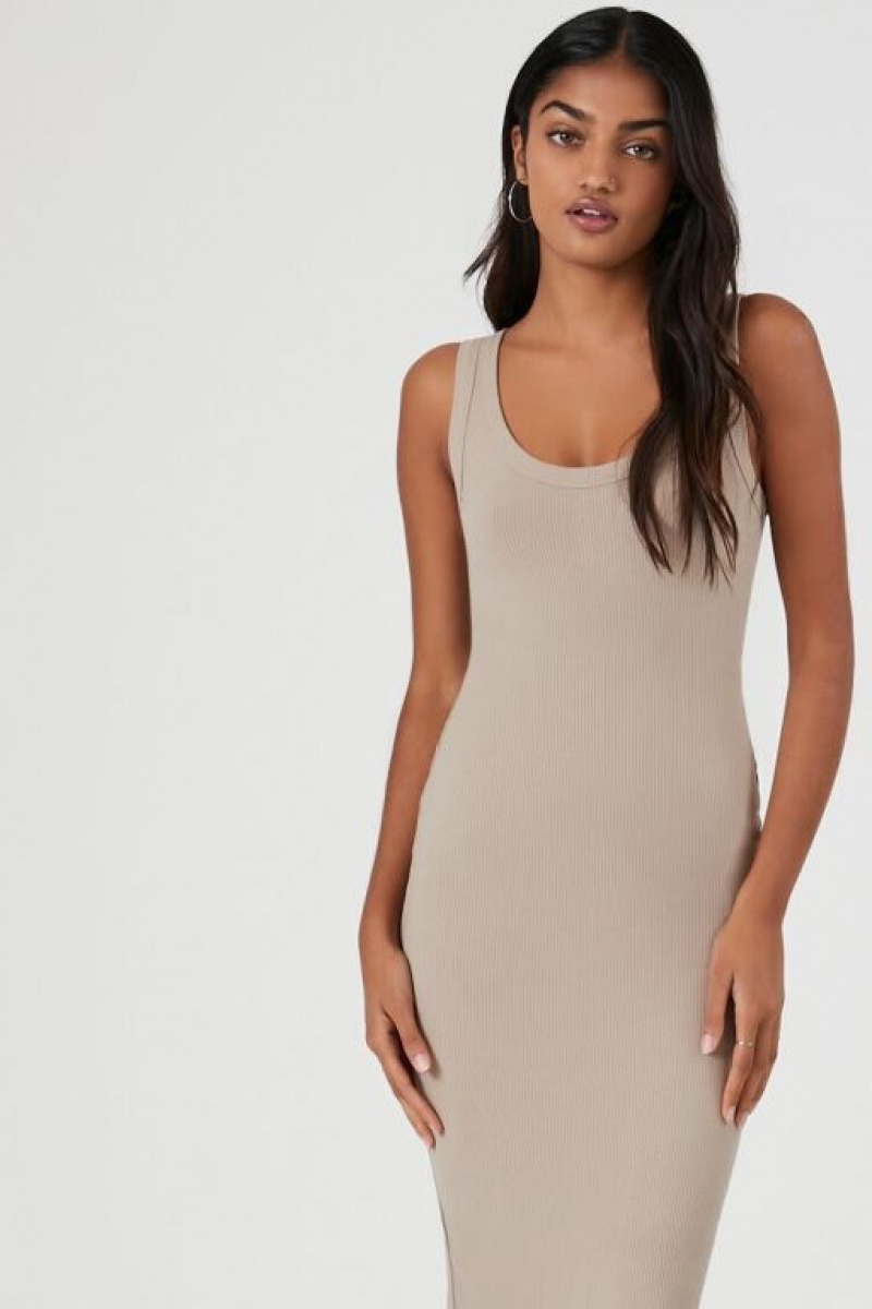 Vestido Forever 21 Acanalado Tank Bodycon Maxi Mujer Goat | A2nC8psY0eq