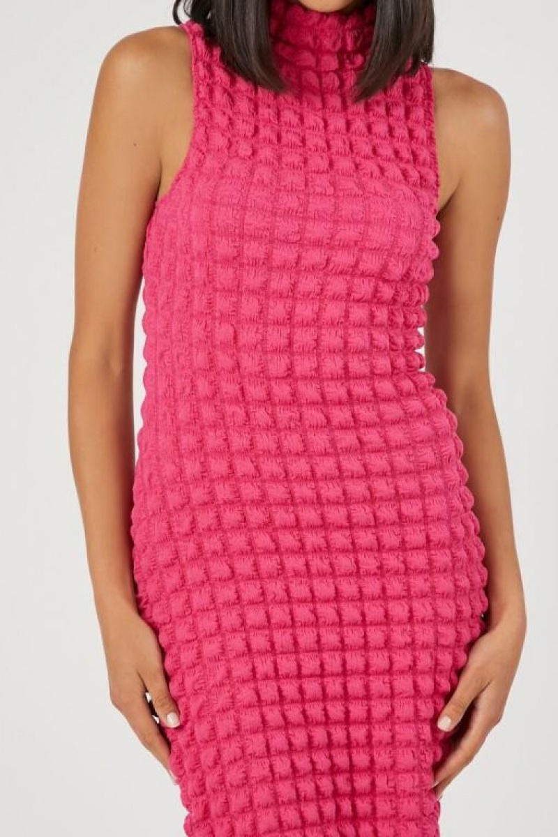 Vestido Forever 21 Acolchado Bodycon Midi Mujer Rosas | fBBn5ihVH9M