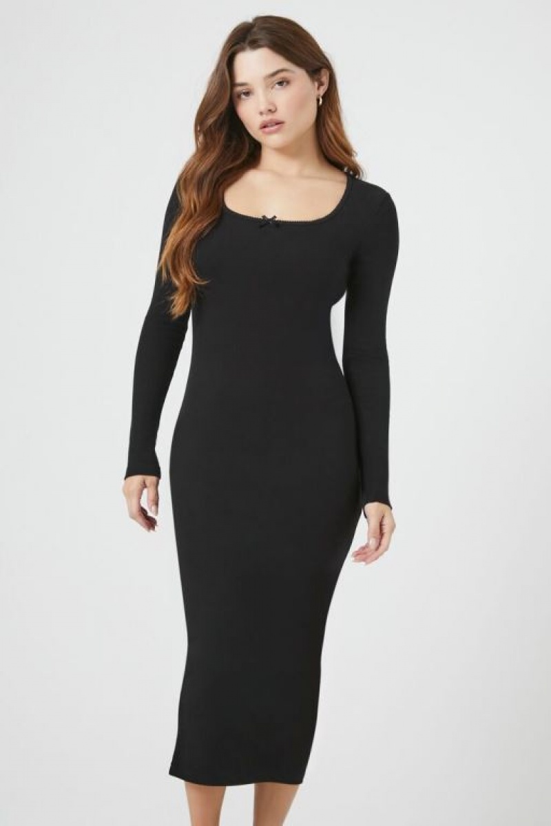 Vestido Forever 21 Bodycon Midi Mujer Negras | Se1GnQsv8eD