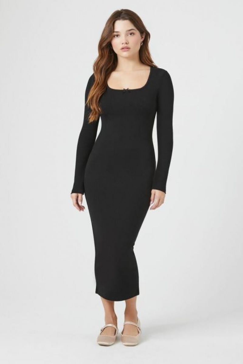 Vestido Forever 21 Bodycon Midi Mujer Negras | Se1GnQsv8eD