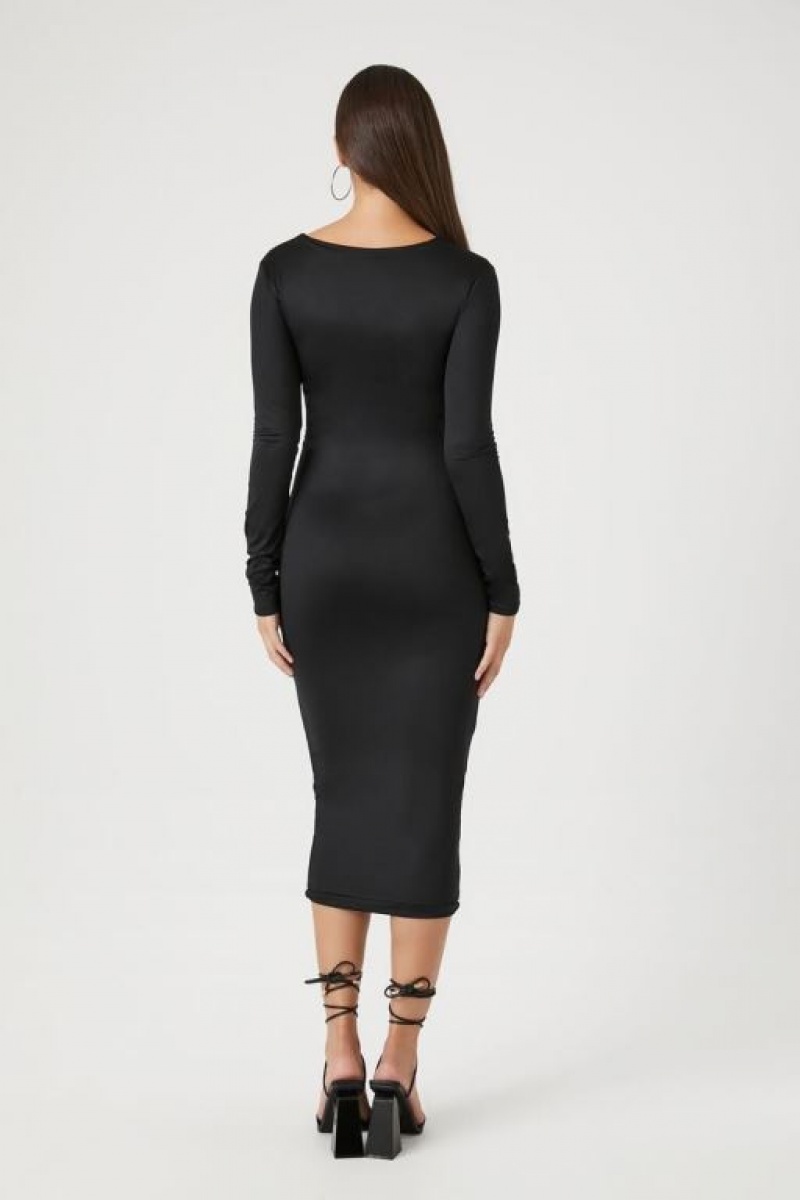 Vestido Forever 21 Bodycon Midi Mujer Negras | Aaq01lUjmBW