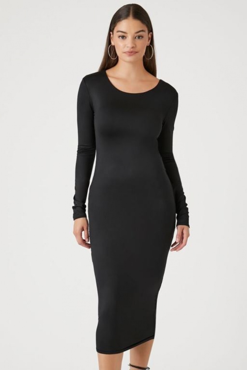 Vestido Forever 21 Bodycon Midi Mujer Negras | Aaq01lUjmBW