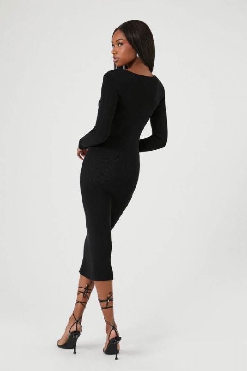 Vestido Forever 21 Bodycon Midi Mujer Negras | nwjn6DO4lNH