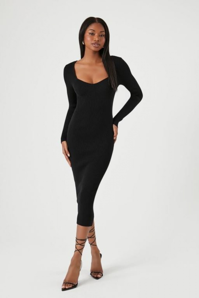 Vestido Forever 21 Bodycon Midi Mujer Negras | nwjn6DO4lNH