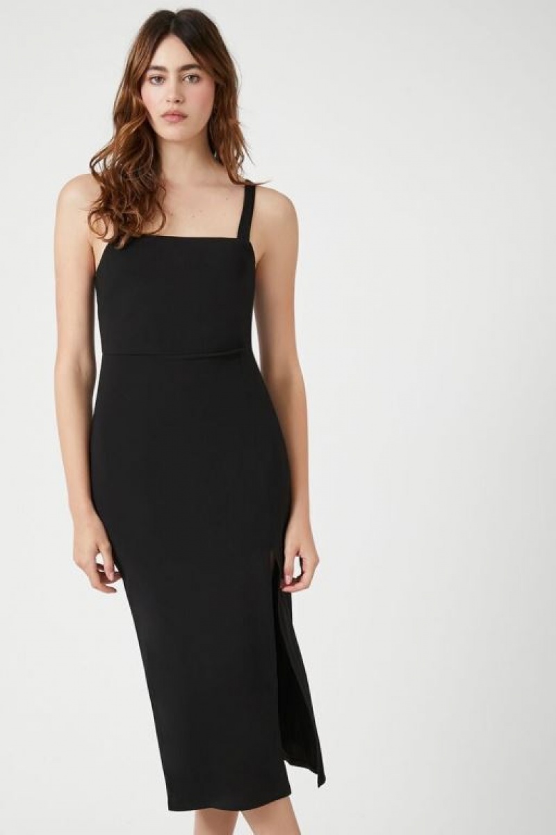 Vestido Forever 21 Bodycon Midi Mujer Negras | Hzd46l3ElB3