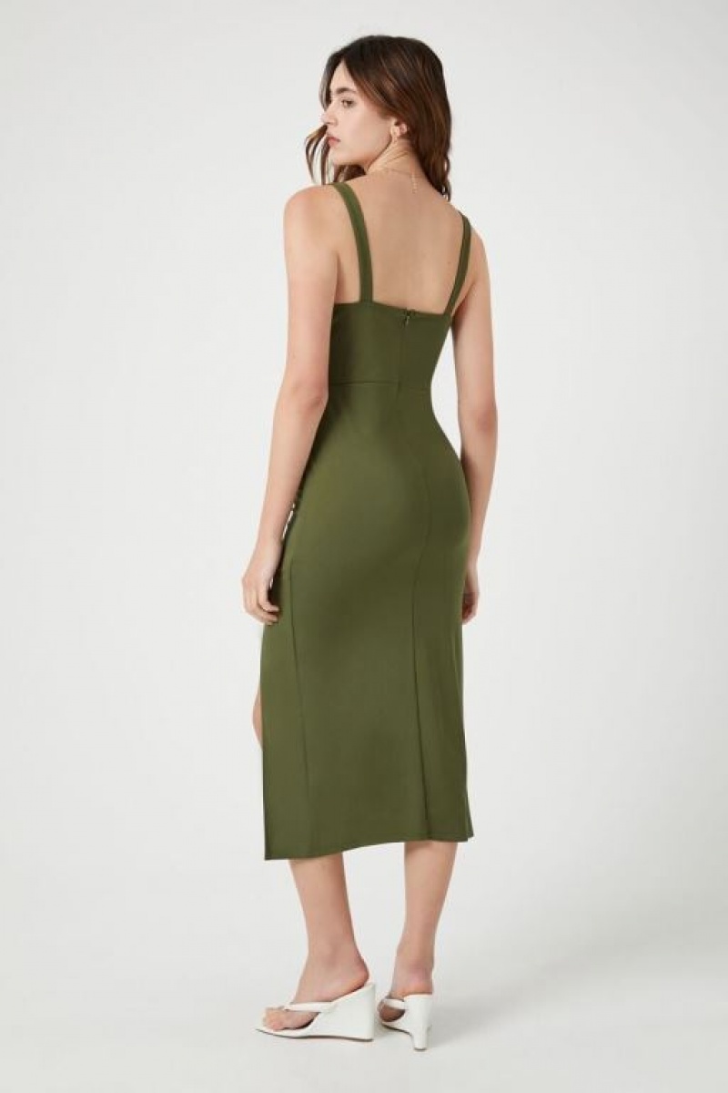 Vestido Forever 21 Bodycon Midi Mujer Verde Oliva | tIzdqq292rj