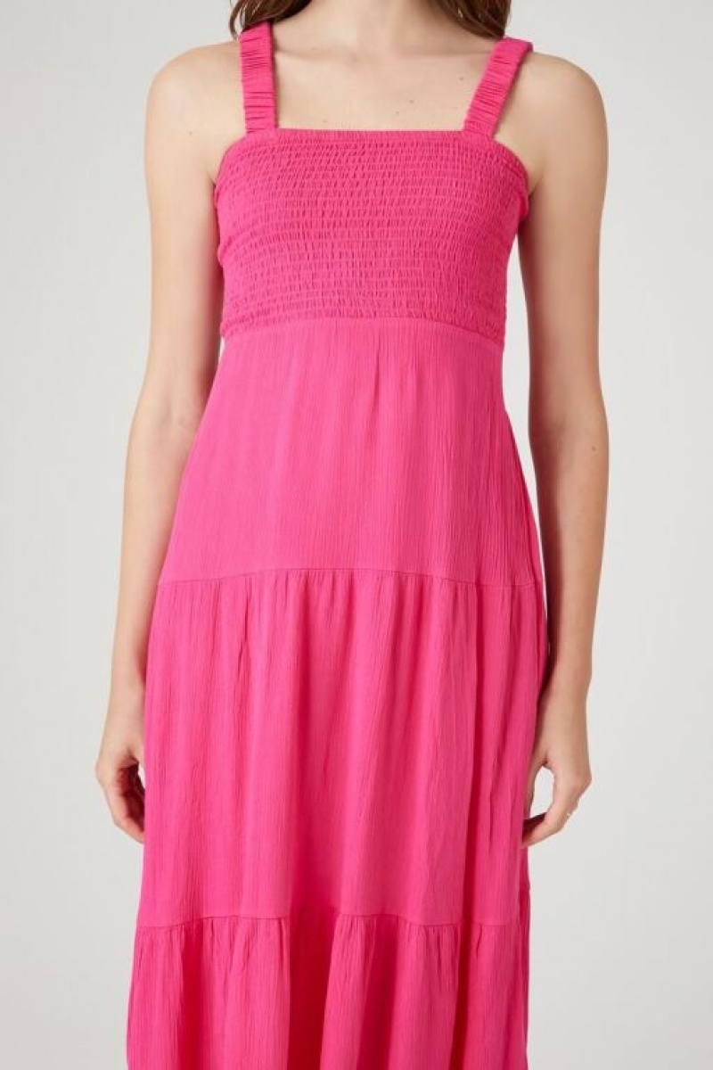 Vestido Forever 21 Caged Midi Tank Mujer Magenta | gnZ08iWMYmT