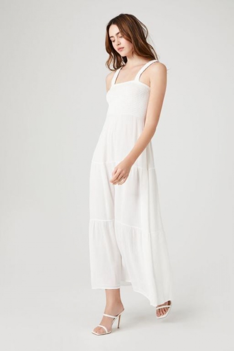 Vestido Forever 21 Caged Midi Tank Mujer Blancas | r11whA9xaQf