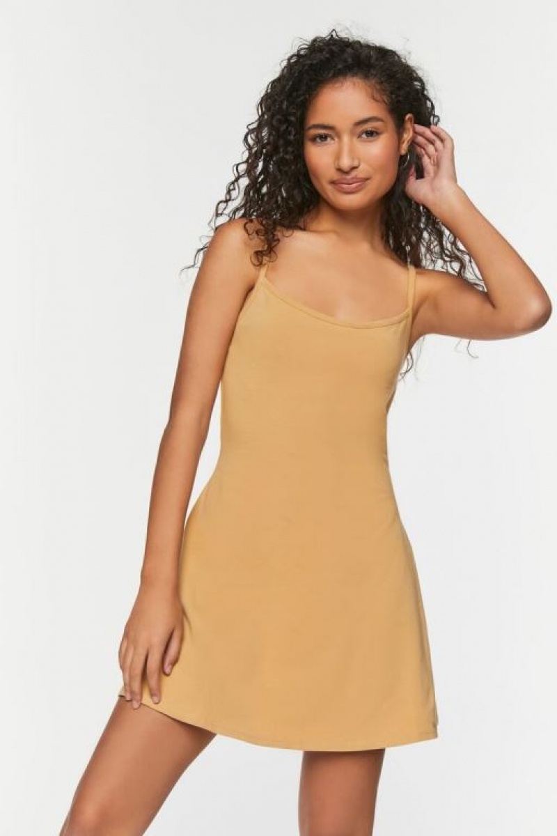 Vestido Forever 21 Cami A Line Mini Mujer Safari | UIrvyVgQcIk